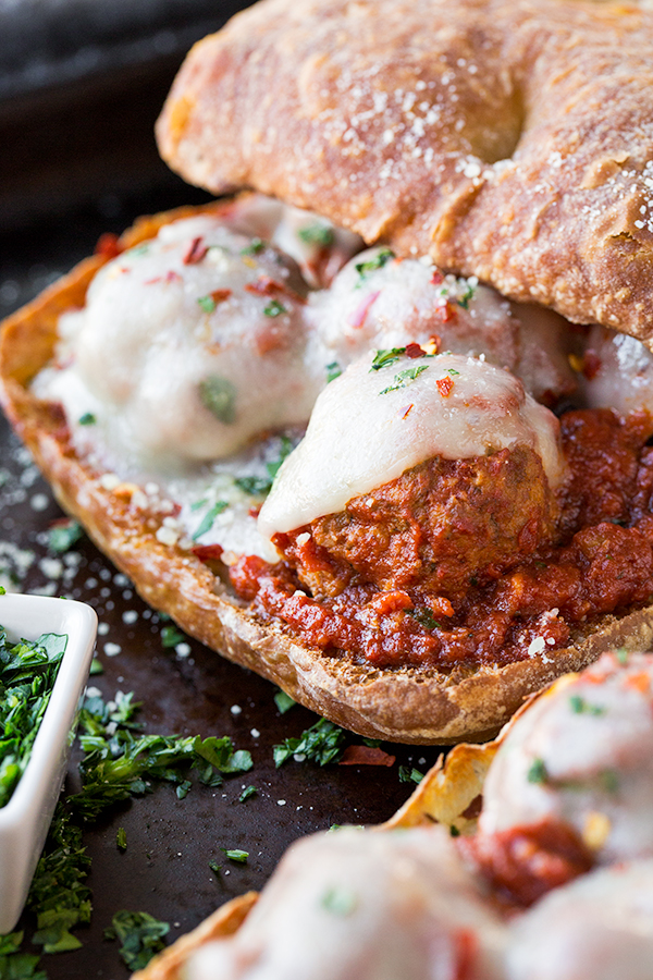Meatball Sandwich | thecozyapron.com