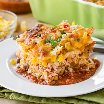 Chicken Tortilla Casserole | thecozyapron.com