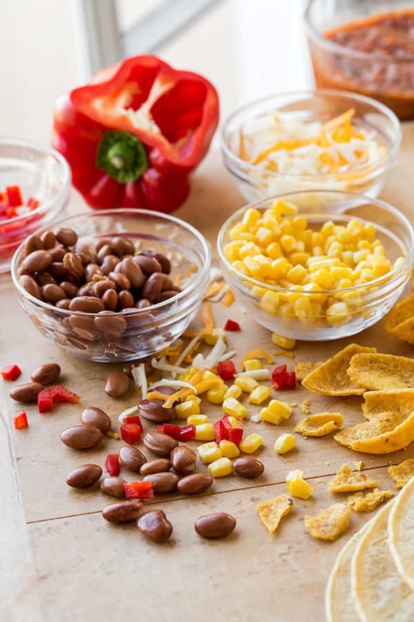 Ingredients for Chicken Tortilla Casserole | thecozyapron.com