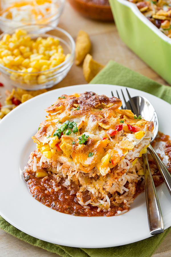 Chicken Tortilla Casserole | thecozyapron.com