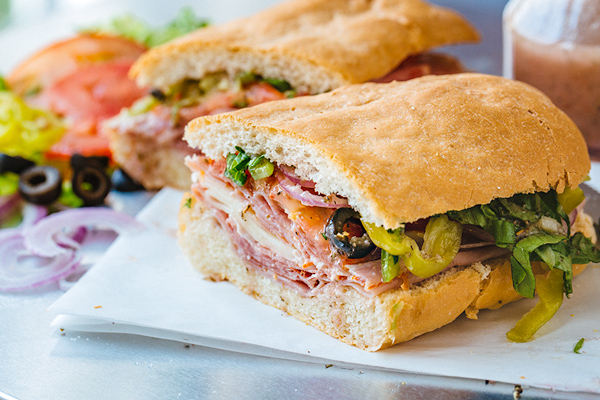 Italian Sub with Red Wine Vinaigrette