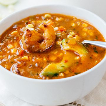 Shrimp and Corn Soup | thecozyapron.com