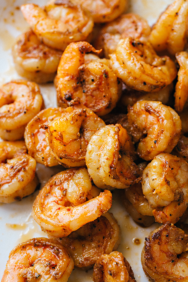 Seared Shrimp for Shrimp and Corn Soup | thecozyapron.com