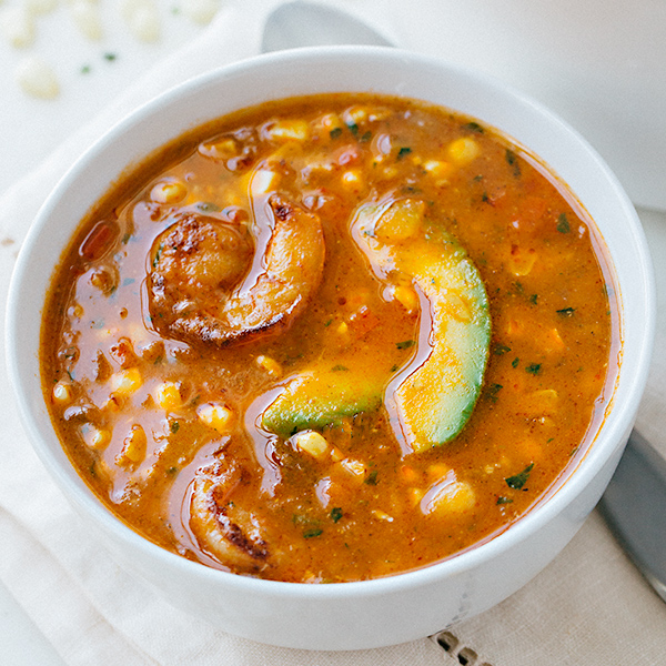 Shrimp and Corn Soup | thecozyapron.com