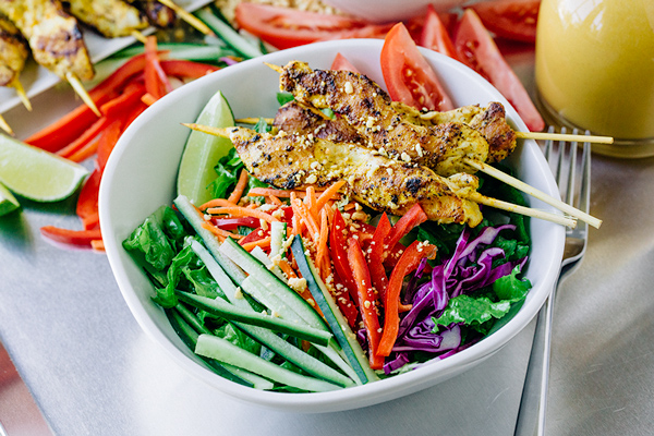Thai Chicken Satay Salad