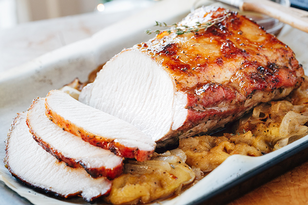 Pork Roast with Apple Brandy Glaze