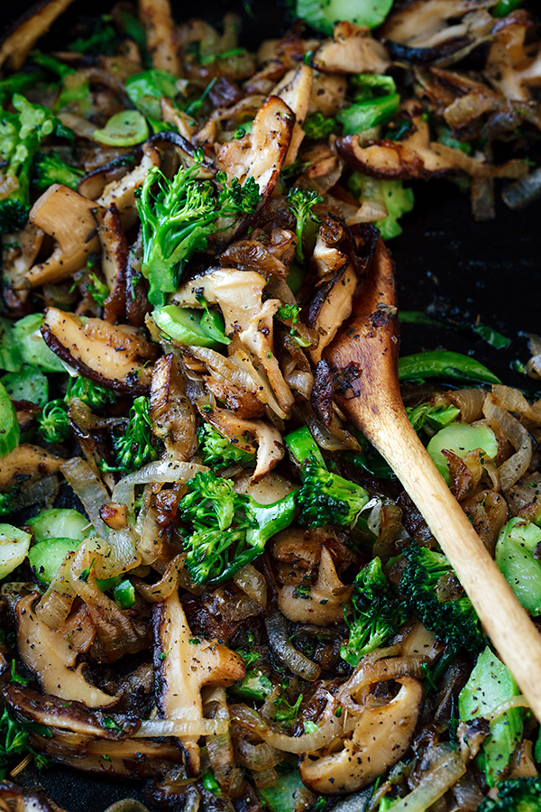 Sauteed Veggies for Breakfast Frittata | thecozyapron.com