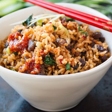 Beef Fried Rice | thecozyapron.com