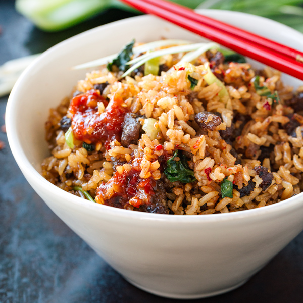 Beef Fried Rice | thecozyapron.com