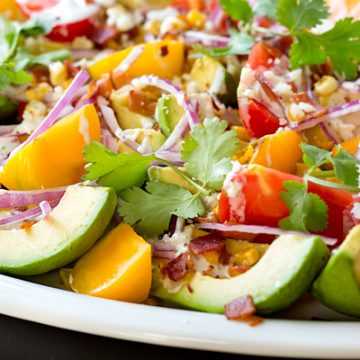 Avocado Salad with Zesty Lime Dressing | thecozyapron.com
