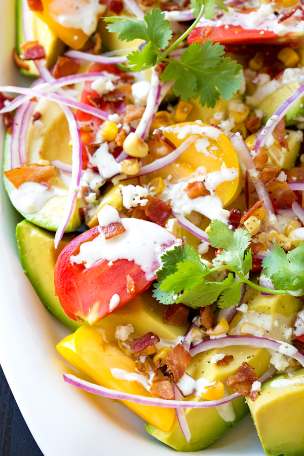 Avocado Salad with Zesty Lime Dressing | thecozyapron.com