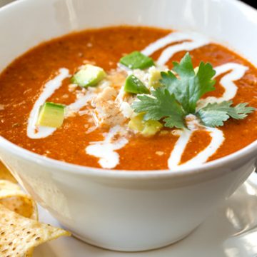 Chicken Tortilla Soup | thecozyapron.com