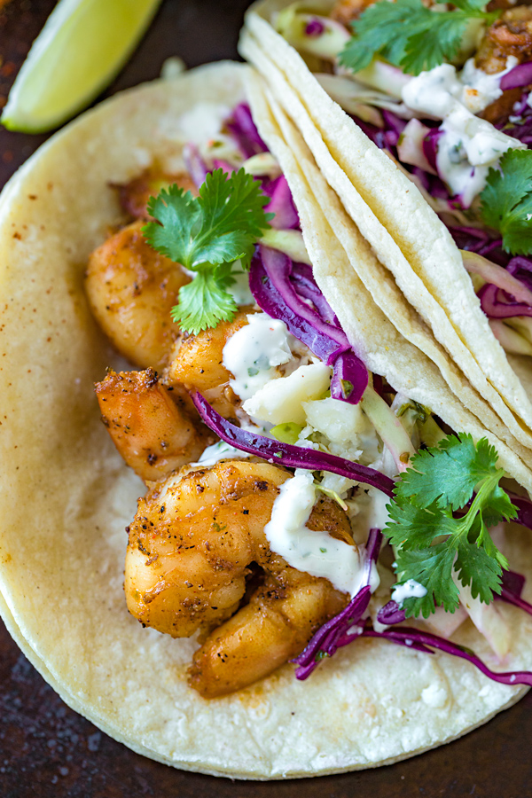 Shrimp Tacos Recipe | thecozyapron.com