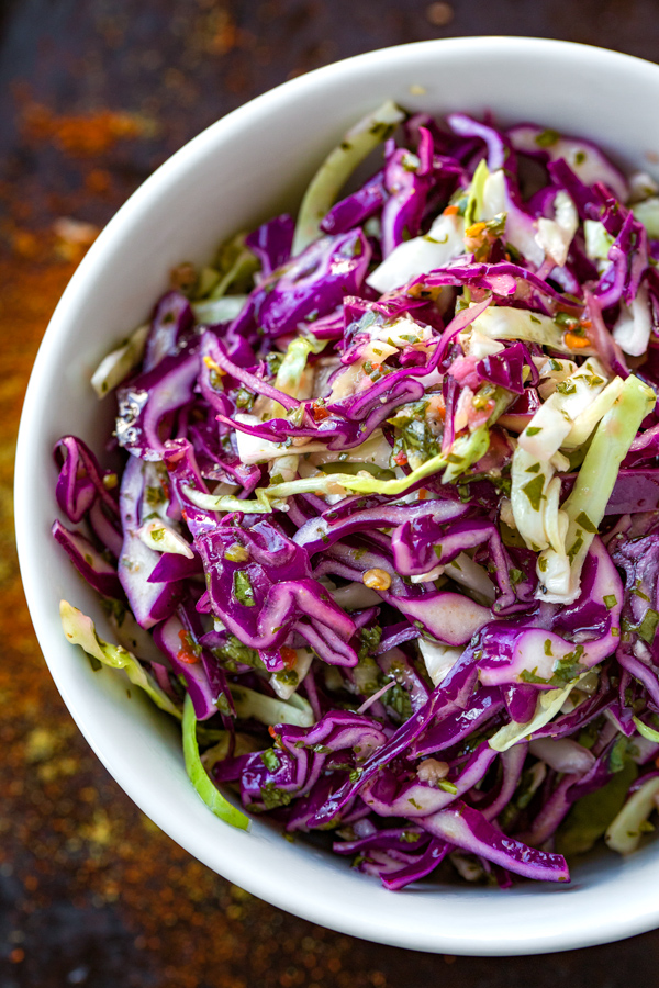 Chimichurri Slaw | thecozyapron.com