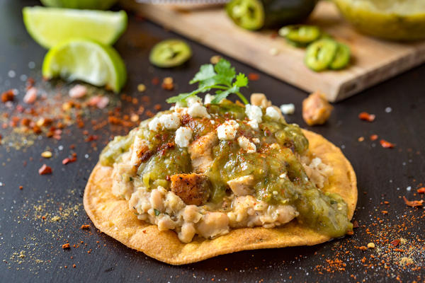Chicken Tostadas