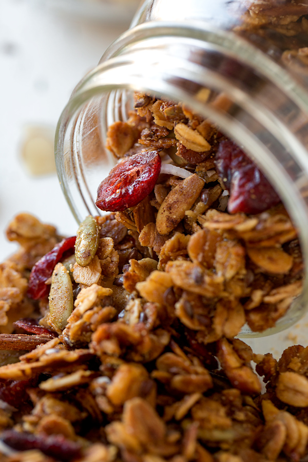 Close Up of Homemade Granola | thecozyapron.com