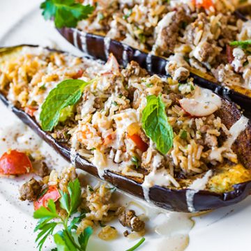 Stuffed Eggplant | thecozyapron.com
