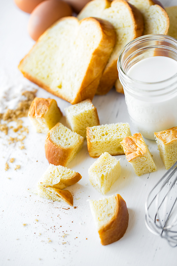Ingredients for Brioche French Toast Casserole | thecozyapron.com