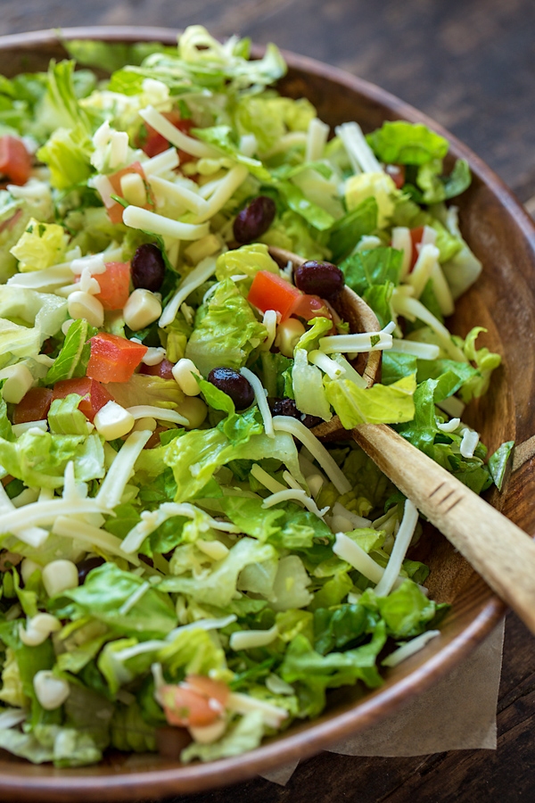 BBQ Chicken Salad Wrap Ingredients | thecozyapron.com