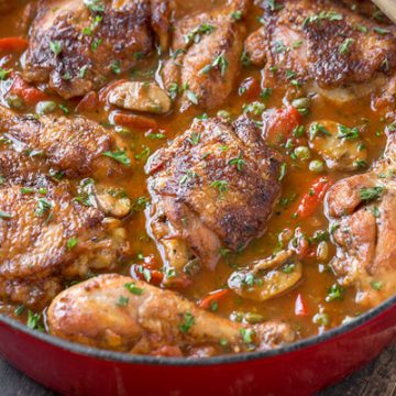 Chicken Cacciatore | thecozyapron.com