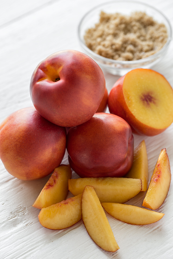 Nectarine Crumb Tart Ingredients | thecozyapron.com