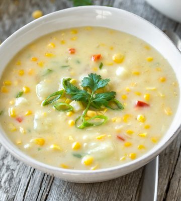 Potato Corn Chowder | thecozyapron.com