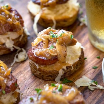 Oktoberfest Potato Stacks | thecozyapron.com