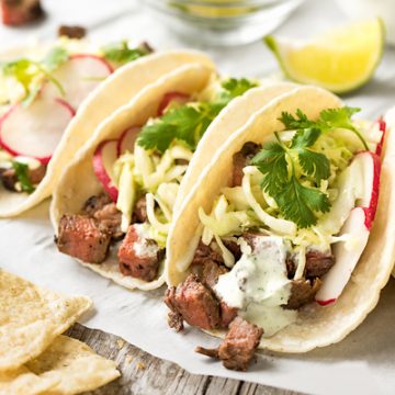 Steak Tacos | thecozyapron.com