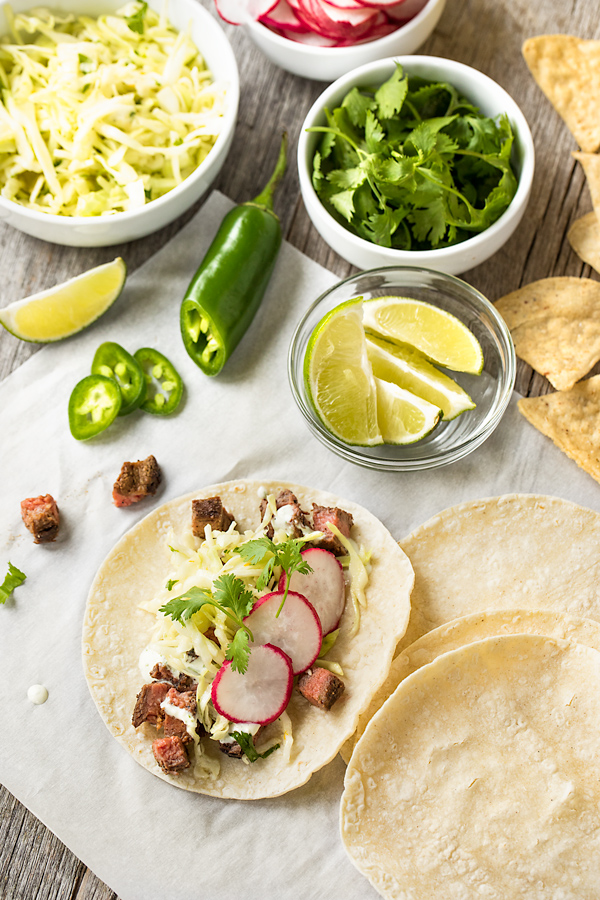 Steak Tacos | thecozyapron.com