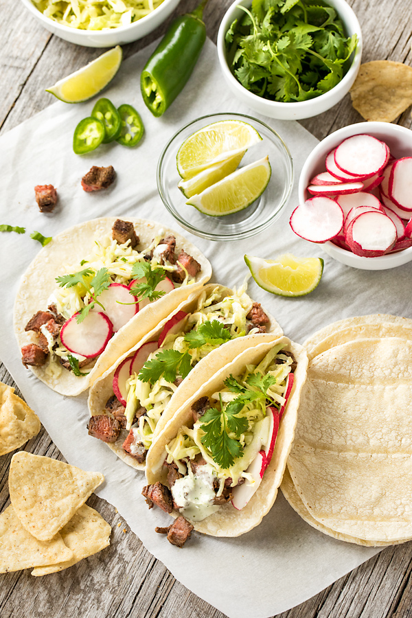 Steak Tacos | thecozyapron.com