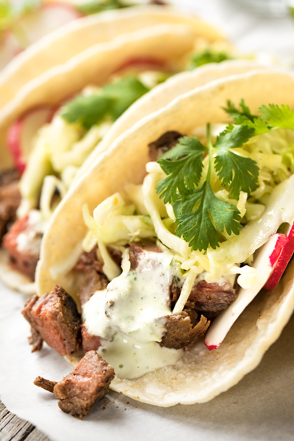 Steak Tacos | thecozyapron.com