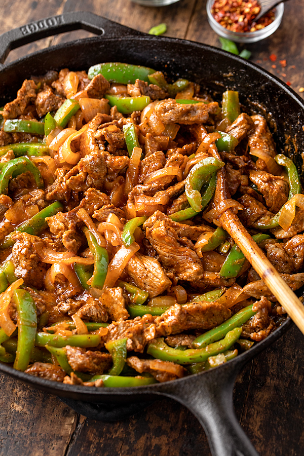 Pepper Steak | thecozyapron.com