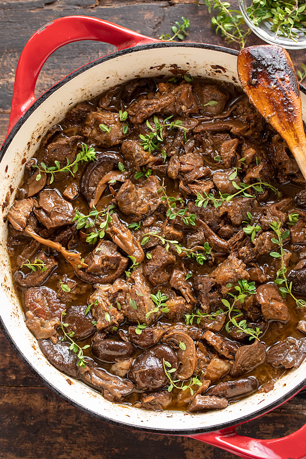 Braised Beef with Mixed Mushrooms | thecozyapron.com