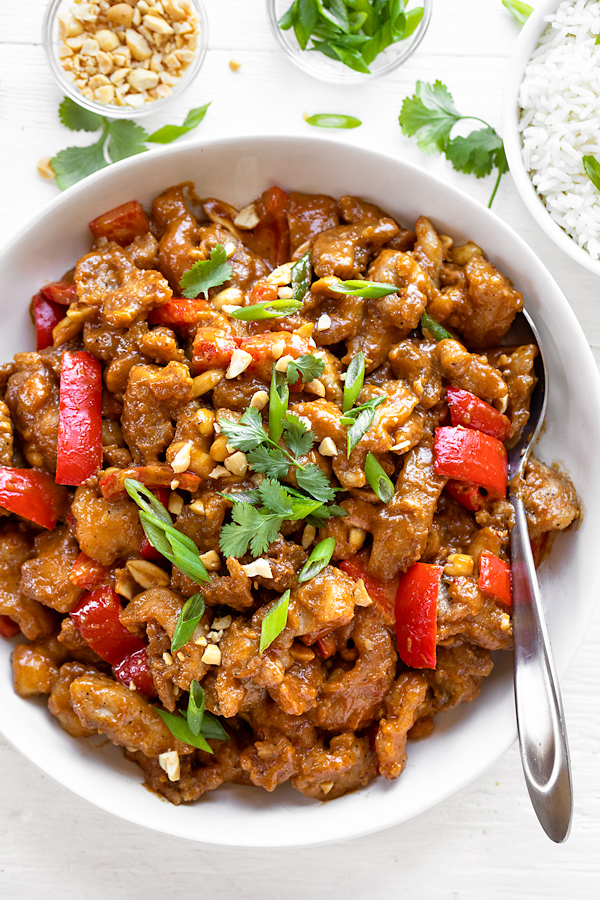 Peanut Sauce Chicken | thecozyapron.com