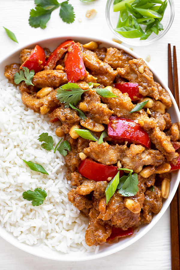 Peanut Sauce Chicken | thecozyapron.com