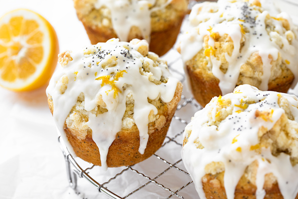 Lemon Poppy Seed Muffins with Streusel