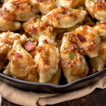 Pierogi with Potato and Sauerkraut | thecozyapron.com