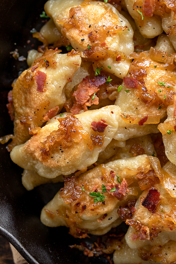 Pierogi with Potato and Sauerkraut | thecozyapron.com