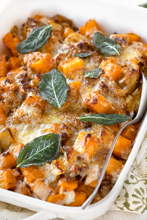 Butternut Squash Casserole | thecozyapron.com