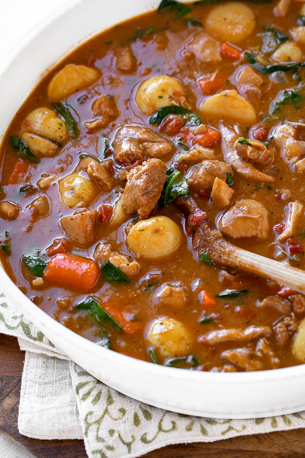 Chicken Stew in Pan | thecozyapron.com
