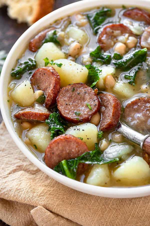Sausage Soup | thecozyapron.com