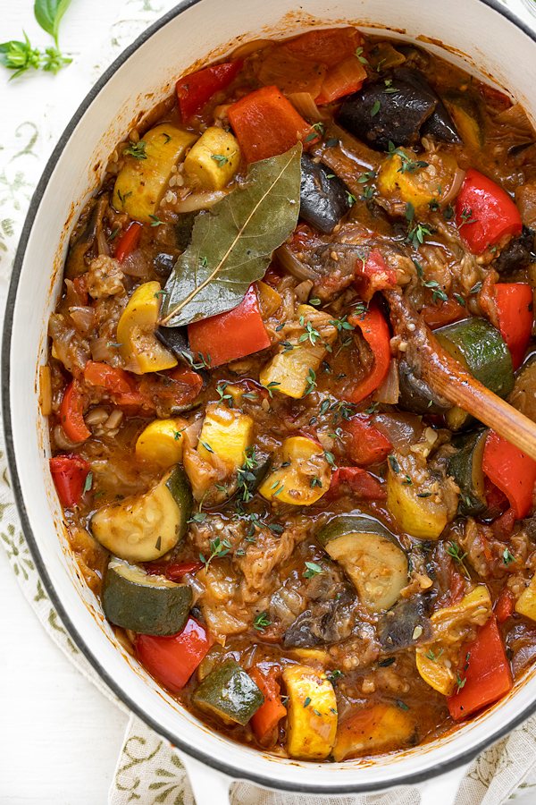 Ratatouille Recipe in a Pot | thecozyapron.com