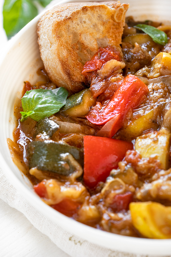 Ratatouille Recipe with Bread | thecozyapron.com