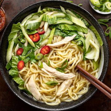 Ramen with Lemongrass-Ginger Broth | thecozyapron.com