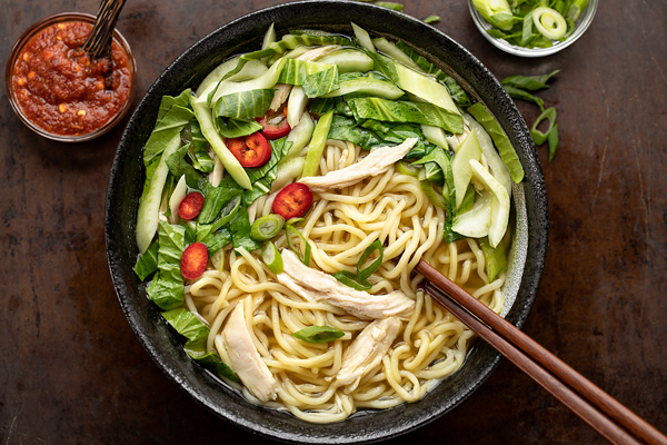 Ramen with Lemongrass-Ginger Broth