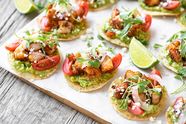 Shrimp Tostada Bites