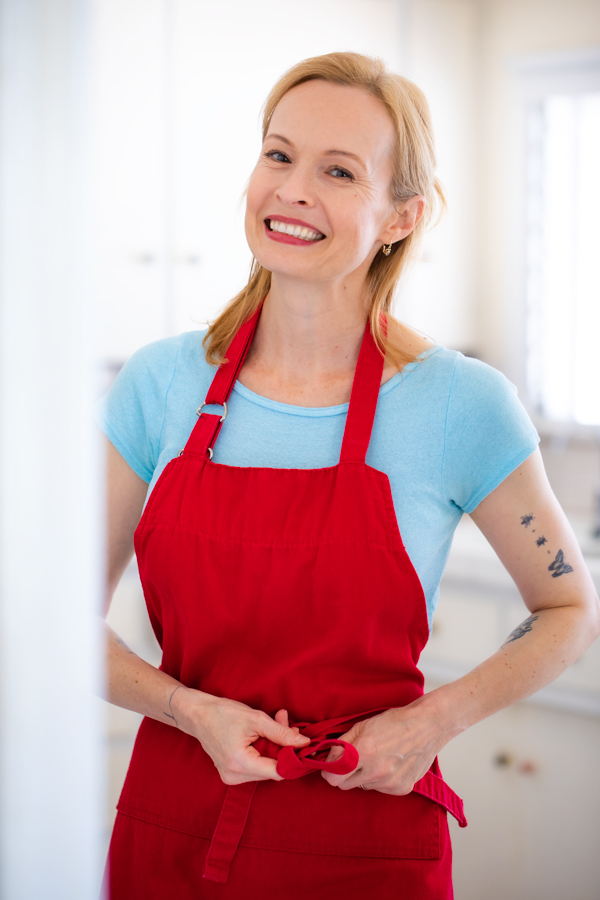 Ingrid Beer in apron