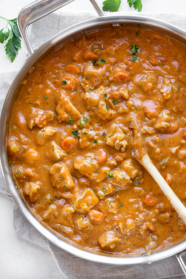 Chicken Paprikash in a Pan | thecozyapron.com