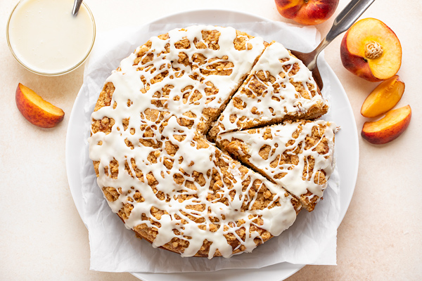 Peaches and Cream Coffee Cake