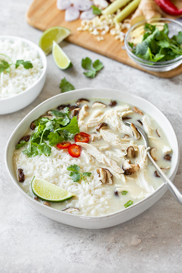 Coconut Chicken Soup | thecozyapron.com